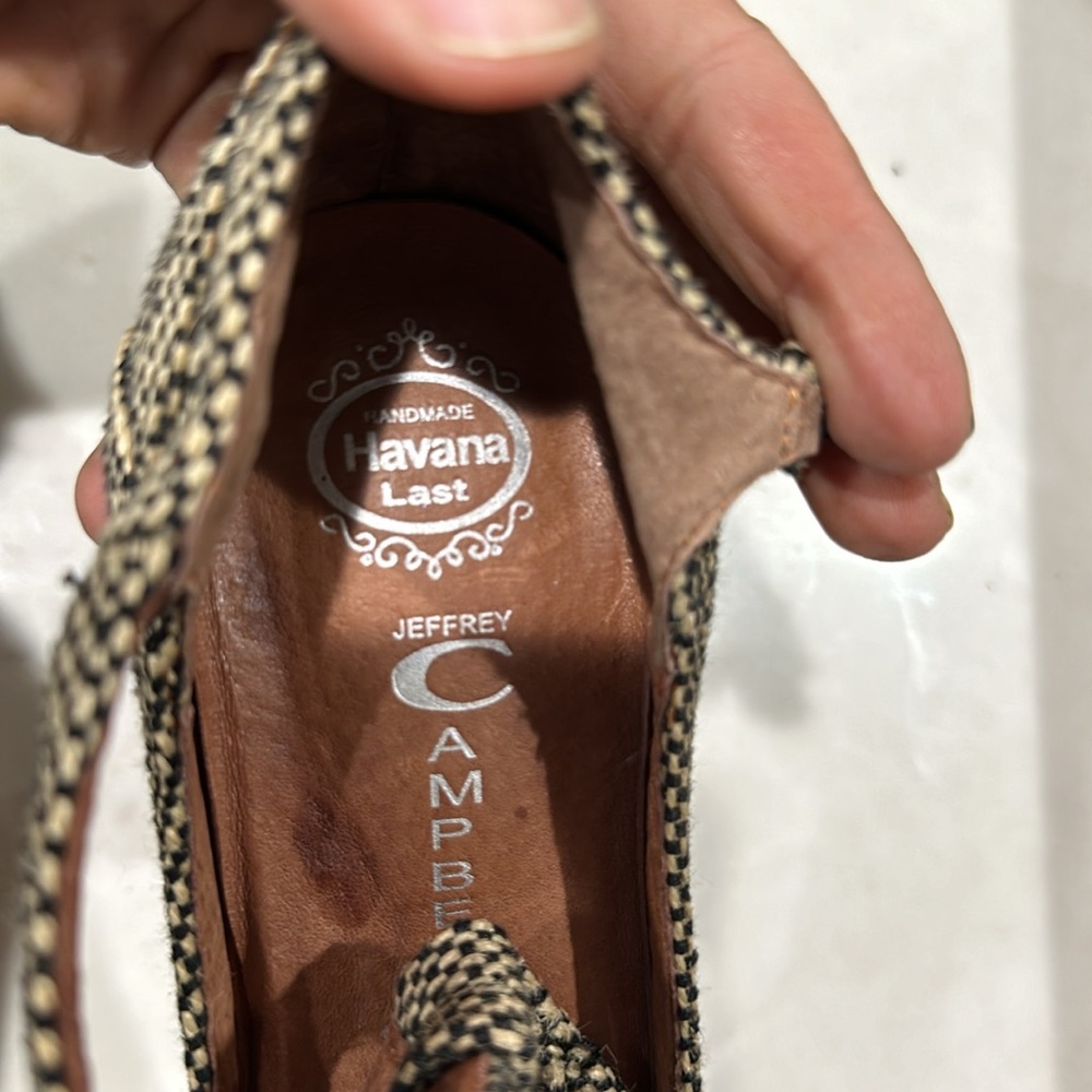 Jefferey Campbell Houndstooth Pattern Foxy Platfo… - image 2